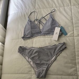 NWT Cupshe striped bikini